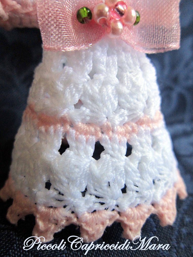 Angelo nastro di velo, perline Feste Bomboniere