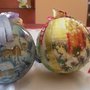 PALLE DI NATALE IN DECOUPAGE