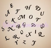 620 Lettere dell'Alfabeto di cartoncino colorato (piccole dimensioni)