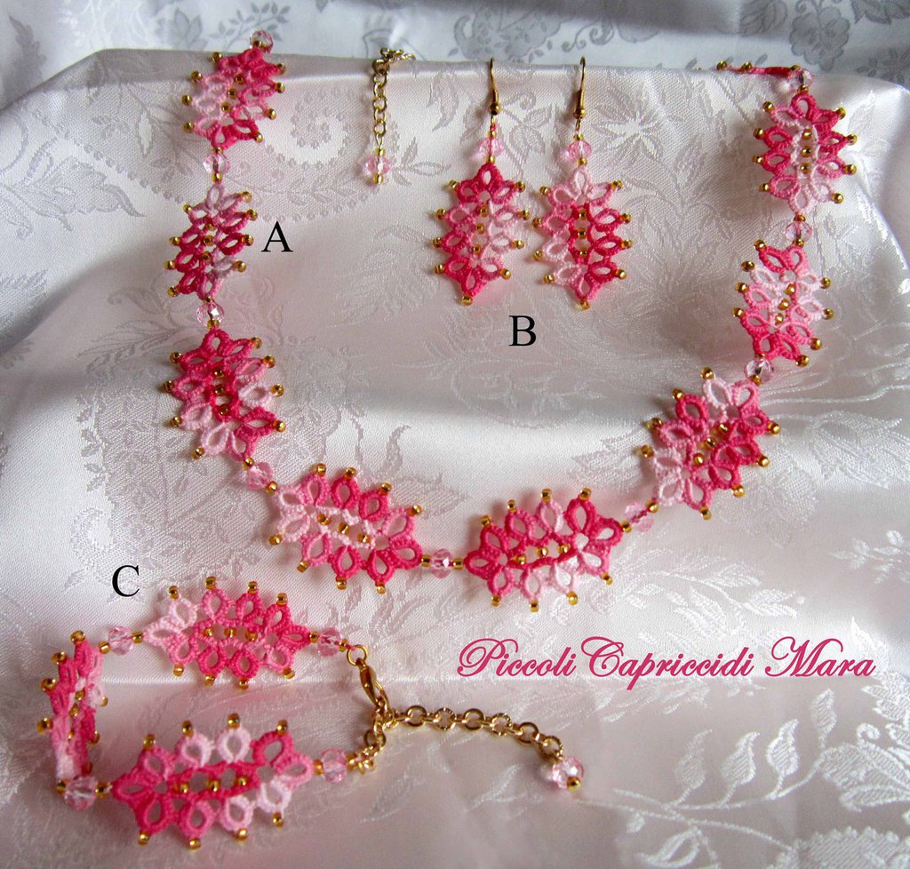Bracciale ovali cristallo rosa Barbieri You B'Jou bl37114