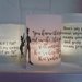Lanterne in vetro e carta con decorazioni stampate e dipinte a mano (3 pz)