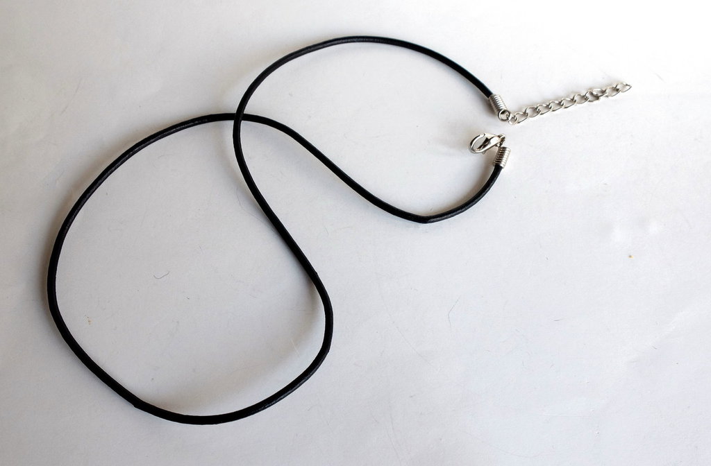 NARENDRA 40-60 Cm Collana In Pelle Corda Di Cera Catena Con Chiusura In Acciaio Inossidabile Color Oro Per Uomo Donna Collana Fai Da Te Fabbricazione - Nero 1,5 Mm, 40 Cm - Foto 10