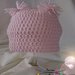 Cappellino neonata realizzato ad uncinetto