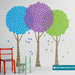 Alberi colorati - adesivo murale per bambini - sticker da parete - cameretta alberi 