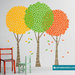 Alberi colorati - adesivo murale per bambini - sticker da parete - cameretta alberi 