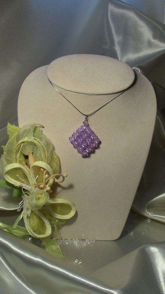 Collana A Y Con Ciondolo In Cristallo Boho - Stile Minimalista, Gioiello Donne E Ragazze, Regalo Fatto A Mano