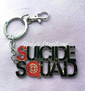 Portachiavi Suicide Squad Harley Quinn Joker supercattivi comics fumetti logo dc