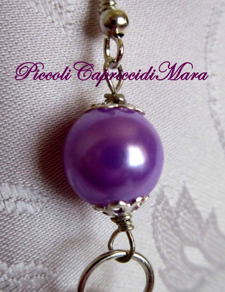 Orecchini Vanto Gioielli In Argento 925 Rosé, Pietre, Perle E - Foto 8