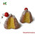 Orecchini pandoro creati a mano in fimo regalo natale