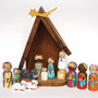 Presepe per Bambini Sacra Famiglia Natività Decorazione di Natale Regalo di Natale