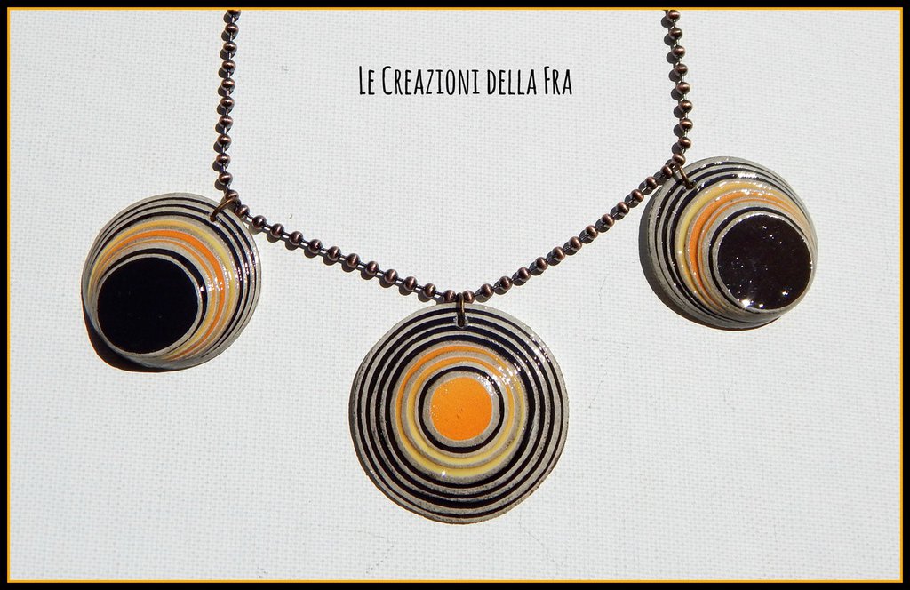 Collana Con Piastrine Rotonde GD Signs – 5 Dischi, Oro 18kt, Impermeabile, Ipoallergenica, Stile Boho – Argento/ Oro Rosa Disponibile