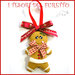 Addobbo decorazione per albero di Natale " Gingerbread "  pandizenEro fimo cernit Kawaii regalo 