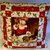 Cuscino Babbo Natale con Bambino in Patchwork fatto a mano