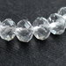 20 Perle Crystal sfaccettate bianco  PRL345