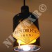 Lampadario lampada a sospensione da Bottiglia di Gin Hendrick's riciclo creativo riuso idea regalo arredo design handmade fatto a mano