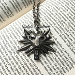 Collana Witcher Medaglione Del Lupo In Argento Sterling - Ispirata A Geralt Di Rivia Per Uomini E Donne