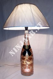 Lampada da tavolo Bottiglia Champagne NIR Magnum Luminous Nectar Imperial Rosé