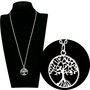 COLLANA CIONDOLO ALBERO DELLA VITA ARGENTO TREE OF LIFE HANDMADE VINTAGE