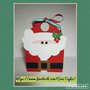 3d Santa Christmas box tote