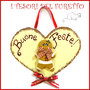 Fuoriporta  Natale 2016 " Gingerbread " Cuore legno Fimo cernit Kawaii idea regalo targhetta quadretto targa decorazione addobbo 