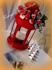 Lanterna decorata natalizia
