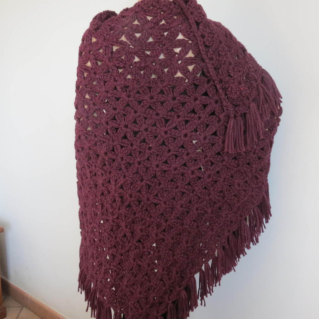 Sciarpa ~ ETNO PETROLIO ~ Grande Coperta Scialle In Cui Avvolgersi ~ Moda Tribale ~ Sciarpa Di Yak ~ Sciarpa Avvolgente ~ Sciarpa Di Lana Boema - Foto 10