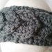 Fascia in lana per capelli color grigio sfumato