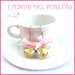 Orecchini " Cupcake bianco rosa " muffin dolcetti miniature dollshouse idea regalo pasticceria bambina ragazza clip 