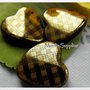 5 pz PERLE A CUORE SCOZZESE ORO-3564