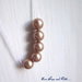 LOTTO 5 perle "Powder Almond Pearl  " (8 mm) (cod. S5810)