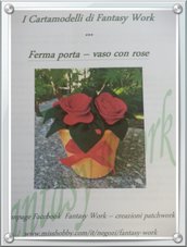 TUTORIAL Ferma porta Vaso di fiori - versione cartacea
