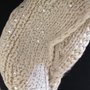 fascia scalda orecchie in lana bianca