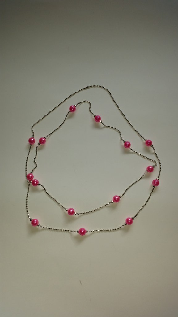 Collana Donna Perle Pietre Preziose Rondelle Sfaccettate Granato Rosso - Foto 9