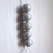 LOTTO 5 perle "Grey Pearl" (8 mm) (cod. S5810)