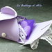 Bomboniera Scatolina Confetti lilla viola, matrimonio, nascita, cresima, comunione, battesimo