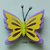 farfalla fustellata in feltro