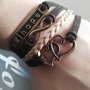 BRACCIALE 4 FILI MARRONE