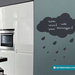 Lavagna adesiva nuvola - adesivo murale - lavagna da parete promemoria - sticker lavagna cucina