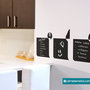 Lavagna adesiva menu ricette - adesivo murale promemoria - lavagna da parete appunti - lavagna sticker