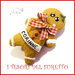 Spilla Natale 2016 " Pandizenzero gingerbread" segnaposto personalizzabile nome idea regalo pin cappotto sciarpa natalizia idea regalo Kawaii handmade economica 