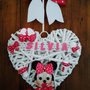 FIOCCO NASCITA CUORE IN VIMINI MINNIE