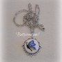 Collana Cameo con Ricamo Farfalla 