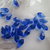 Gocce Swarovski  mis 11x5,5 mm x4  colore Sapphire