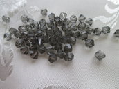 Bicono Cristallo Swarovski 4 mm colore Black Diamond x50