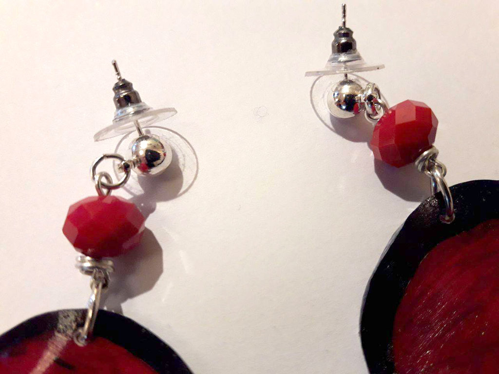 Orecchini Bali In Argento 25mm X 1.5mm Con Palline E Filigrane - Foto 9