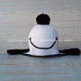 Cappello per bimbo, fatto ad uncinetto, in lana, ispirato a Snoopy 