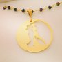 Collana rosario Eclipse bagnata oro giallo Adornos Design
