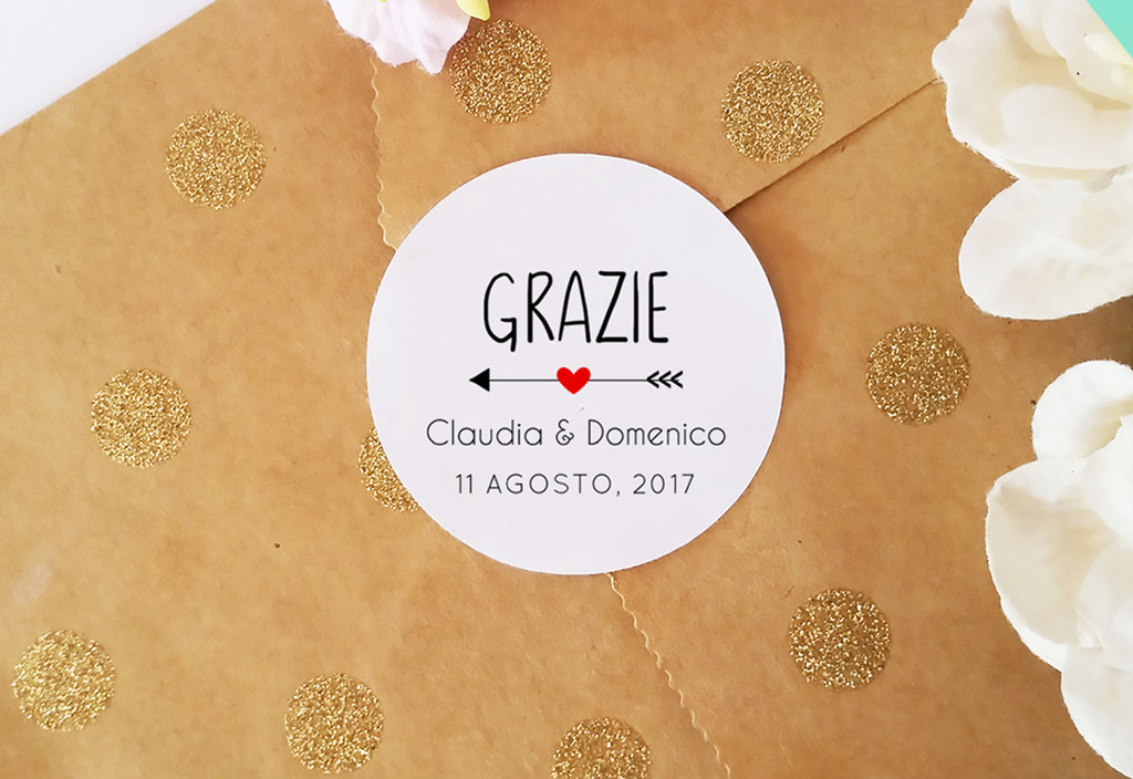 Nuovi adesivi PERSONALIZZATI GOLD FOIL iniziali del matrimonio adesivi  trasparenti inviti matrimonio adesivo invito grazie adesivi minimo salva la  data -  Italia