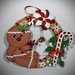 Ghirlanda fuoriporta di Natale con Gingerbread