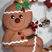 Ghirlanda fuoriporta di Natale con Gingerbread